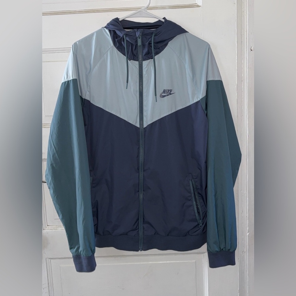 Nike blue zip up jacket